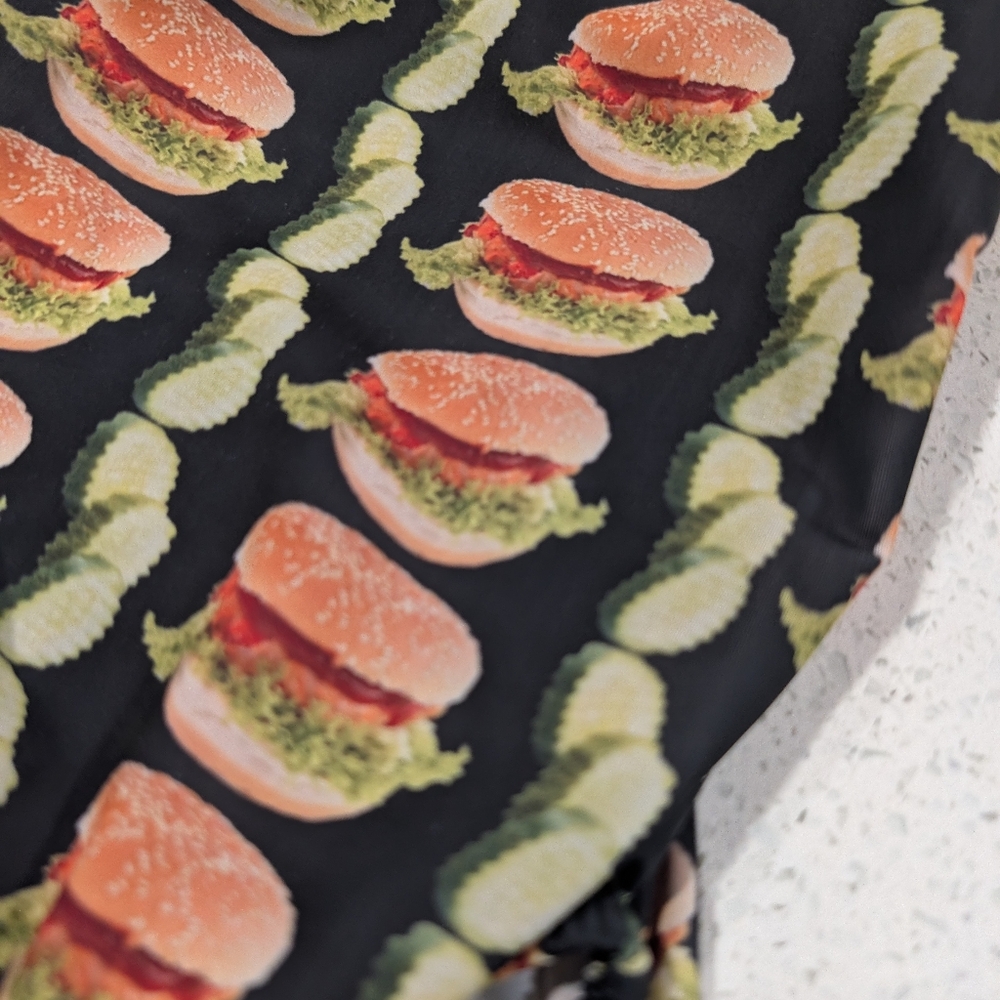 ULTRA SOFT Foxy Foxy's Gymnastics Dance  Medium OPEN BACK HAMBURGER FRENCH FRIES - Picture 3 of 3